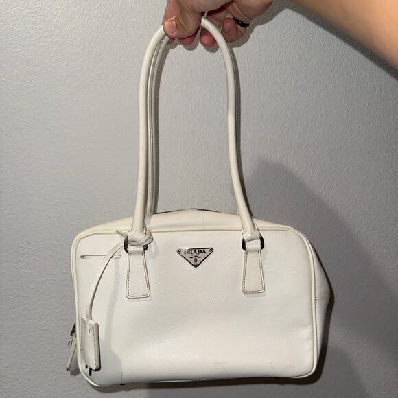 Vintage Prada Handbag - White (Bianco) Saffiano - RARE - Picture 1 of 8